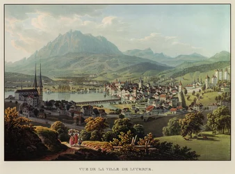 Ansicht der Stadt Luzern